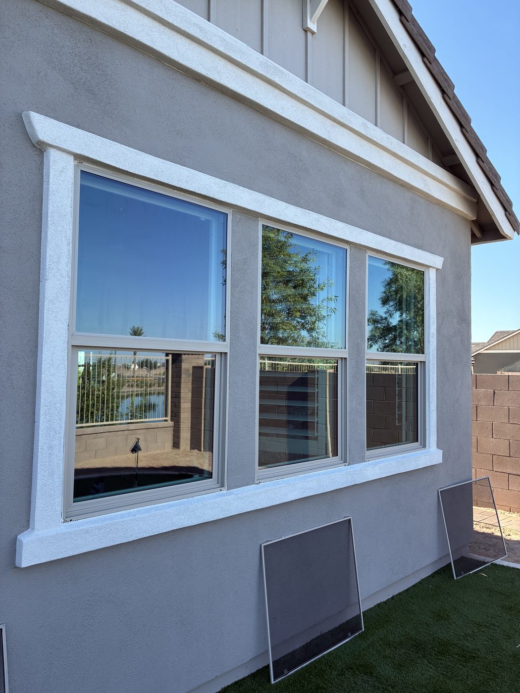 Reflective film on a home